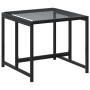 Garden stools 4 units black synthetic rattan by , Outdoor ottomans - Ref: Foro24-4008579, Price: 79,99 €, Discount: %