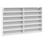 White engineered wood display case 100x8.5x58 cm by , Shelves and shelves - Ref: Foro24-847940, Price: 56,02 €, Discount: %