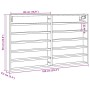 White engineered wood display case 100x8.5x58 cm by , Shelves and shelves - Ref: Foro24-847940, Price: 56,02 €, Discount: %