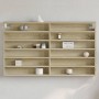 Engineered wood display case in Sonoma oak, 100x8.5x58 cm by , Shelves and shelves - Ref: Foro24-847942, Price: 53,85 €, Disc...