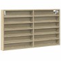 Engineered wood display case in Sonoma oak, 100x8.5x58 cm by , Shelves and shelves - Ref: Foro24-847942, Price: 53,85 €, Disc...