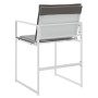 Garden chairs with cushions 4 pcs steel and white textilene by , Garden chairs - Ref: Foro24-4008587, Price: 155,78 €, Discou...