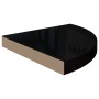 Glossy black MDF corner floating shelf 35x35x3.8 cm by vidaXL, Shelves and shelves - Ref: Foro24-323910, Price: 24,72 €, Disc...