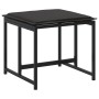 Garden stools with cushions 4 pcs steel and black textilene by , Outdoor ottomans - Ref: Foro24-4008585, Price: 94,73 €, Disc...