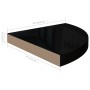 Glossy black MDF corner floating shelf 35x35x3.8 cm by vidaXL, Shelves and shelves - Ref: Foro24-323910, Price: 24,72 €, Disc...