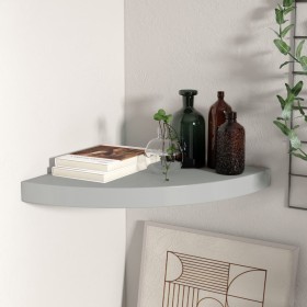 323922 Floating Corner Shelf Gray 35x35x3.8 cm MDF by vidaXL, Shelves and shelves - Ref: Foro24-323922, Price: 23,81 €, Disco...