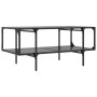 Black steel and glass coffee table, 98.5x50x45 cm by , Coffee table - Ref: Foro24-846043, Price: 84,63 €, Discount: %