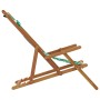 Folding beach chair made of solid eucalyptus wood and leaf fabric. by , Garden chairs - Ref: Foro24-366562, Price: 78,71 €, D...