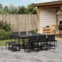 11-piece garden dining set with black textilene cushions by , Garden sets - Ref: Foro24-3295084, Price: 468,14 €, Discount: %