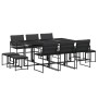 11-piece garden dining set with black textilene cushions by , Garden sets - Ref: Foro24-3295084, Price: 468,14 €, Discount: %