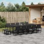 Garden dining set, 15 pieces, with black textilene cushions. by , Garden sets - Ref: Foro24-3295086, Price: 750,56 €, Discoun...