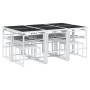 11-piece garden dining set with white textilene cushions by , Garden sets - Ref: Foro24-3295099, Price: 456,11 €, Discount: %