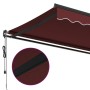 Automatic retractable burgundy awning 500x300 cm by , Awnings - Ref: Foro24-3310196, Price: 508,95 €, Discount: %