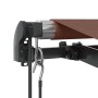 Automatic retractable awning with LED lights brown 500x300 cm by , Awnings - Ref: Foro24-3310219, Price: 606,04 €, Discount: %