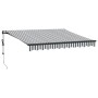 Toldo retráctil automático gris antracita y blanco 300x250 cm de , Toldos - Ref: Foro24-3310225, Precio: 304,99 €, Descuento: %