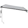 Retractable automatic awning in anthracite gray and white, 300x250 cm. by , Awnings - Ref: Foro24-3310225, Price: 308,33 €, D...