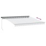 Toldo retráctil manual con luz LED antracita y blanco 400x300cm de , Toldos - Ref: Foro24-3310231, Precio: 371,62 €, Descuent...