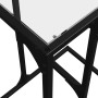 Side table with transparent glass and steel 40x30x61.5 cm by , Side tables - Ref: Foro24-846036, Price: 35,94 €, Discount: %