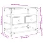 TV stand made of glass and gray Sonoma wood engineering, measuring 60x35x51 cm. by , TV Furniture - Ref: Foro24-846057, Price...