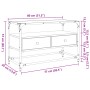 TV-Möbel aus Glas und Holz in grauer Sonoma-Ingenieurtechnik, 80x35x51 cm. von , TV-Möbel - Ref: Foro24-846062, Preis: 81,93 ...