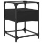 Mesita de noche madera de ingeniería negra 40x40x55 cm de , Mesitas de noche - Ref: Foro24-846074, Precio: 59,28 €, Descuento: %