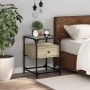 Engineered wood nightstand in Sonoma oak, 40x40x55 cm. by , Nightstands - Ref: Foro24-846076, Price: 57,41 €, Discount: %