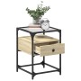 Engineered wood nightstand in Sonoma oak, 40x40x55 cm. by , Nightstands - Ref: Foro24-846076, Price: 57,41 €, Discount: %