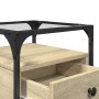 Mesita de noche madera de ingeniería roble Sonoma 40x40x55 cm de , Mesitas de noche - Ref: Foro24-846076, Precio: 57,41 €, De...