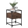 Bedside tables 2 units engineered wood brown oak 40x40x55 cm by , Nightstands - Ref: Foro24-846083, Price: 102,12 €, Discount: %