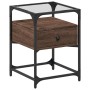 Bedside tables 2 units engineered wood brown oak 40x40x55 cm by , Nightstands - Ref: Foro24-846083, Price: 102,12 €, Discount: %