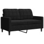 Schwarzes Samt-Sofaset mit 3 Kissenstücken. von , Sofas - Ref: Foro24-3278356, Preis: 790,59 €, Rabatt: %