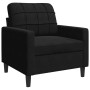 Schwarzes Samt-Sofaset mit 3 Kissenstücken. von , Sofas - Ref: Foro24-3278356, Preis: 790,59 €, Rabatt: %