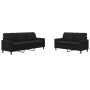 2-piece black velvet sofa set with cushions by , Sofas - Ref: Foro24-3278396, Price: 635,15 €, Discount: %