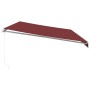 Toldo retráctil manual burdeos 600x300 cm de , Toldos - Ref: Foro24-3215222, Precio: 533,17 €, Descuento: %