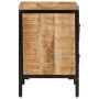 Solid mango wood rough bedside table with 2 drawers 40x35x53cm by , Nightstands - Ref: Foro24-358504, Price: 102,43 €, Discou...