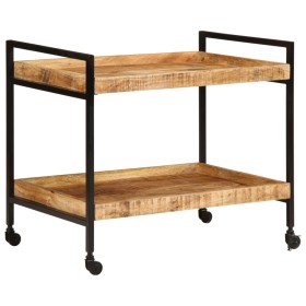 Solid mango wood kitchen trolley 80x55x70 cm by , Kitchen and dining carts - Ref: Foro24-358510, Price: 133,56 €, Discount: %