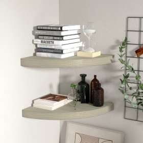 323926 Floating Corner Shelves 2 pcs Oak 35x35x3.8 cm MDF by vidaXL, Shelves and shelves - Ref: Foro24-323926, Price: 43,99 €...