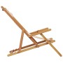 Folding beach chair made of solid eucalyptus wood and beige fabric by , Garden chairs - Ref: Foro24-366560, Price: 67,92 €, D...