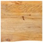 Solid mango wood natural edge table top 40x40x2.5 cm by , Table tops - Ref: Foro24-370438, Price: 23,49 €, Discount: %