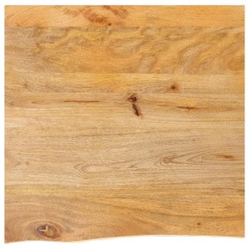 Solid mango wood natural edge table top 40x40x2.5 cm by , Table tops - Ref: Foro24-370438, Price: 23,49 €, Discount: %