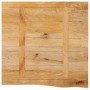 Solid mango wood natural edge table top 40x40x2.5 cm by , Table tops - Ref: Foro24-370438, Price: 23,49 €, Discount: %