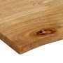 Solid mango wood natural edge table top 40x40x2.5 cm by , Table tops - Ref: Foro24-370438, Price: 23,49 €, Discount: %