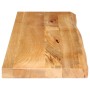 Massivholz-Tischplatte mit natürlicher Kante aus Mangoholz 100x40x2,5 cm von , Tischplatten - Ref: Foro24-370444, Preis: 48,7...