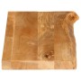 Massivholz-Tischplatte mit natürlicher Kante aus Mangoholz 70x20x3,8 cm. von , Tischplatten - Ref: Foro24-370465, Preis: 24,8...