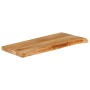 Solid mango wood natural edge table top 80x30x3.8 cm by , Table tops - Ref: Foro24-370478, Price: 41,67 €, Discount: %