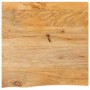 Solid mango wood natural edge table top 40x40x3.8 cm by , Table tops - Ref: Foro24-370486, Price: 26,73 €, Discount: %