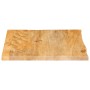 Solid mango wood natural edge table top 40x40x3.8 cm by , Table tops - Ref: Foro24-370486, Price: 26,73 €, Discount: %