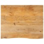 Tablero de mesa borde natural madera maciza mango 100x80x3,8 cm de , Tableros para mesas - Ref: Foro24-370508, Precio: 137,99...