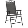 Folding garden chairs 4 pcs steel and gray melange textilene by , Garden chairs - Ref: Foro24-3157293, Price: 186,12 €, Disco...