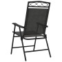 Folding garden chairs 4 pcs steel and gray melange textilene by , Garden chairs - Ref: Foro24-3157293, Price: 186,12 €, Disco...